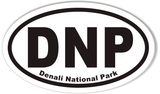DNP Denali National Park Oval Bumper Stickers