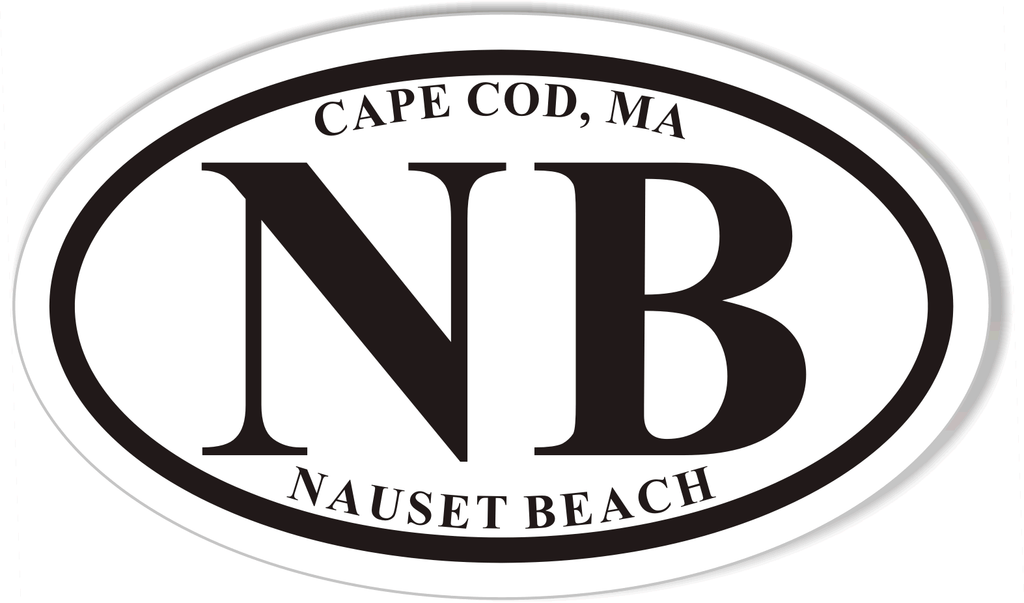 Nauset Beach Cape Cod MA Oval Bumper Stickers – StickerCafe.com