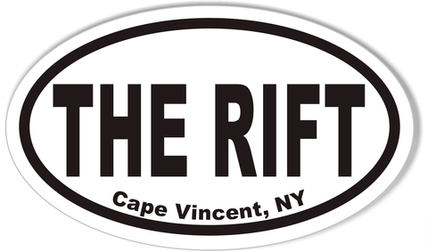 THE RIFT Custom Oval Bumper Stickers