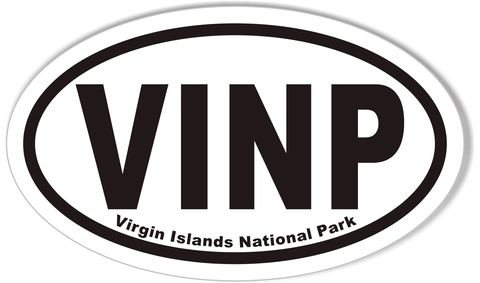 VINP Virgin Islands National Park Oval Bumper Stickers