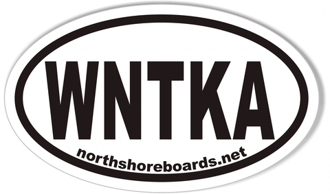 WNTKA Oval Bumper Stickers