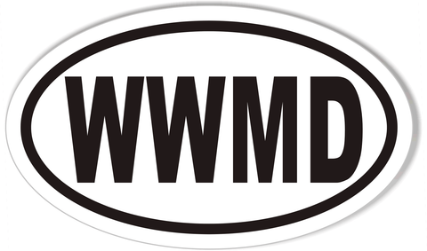 WWMD Oval Bumper Stickers