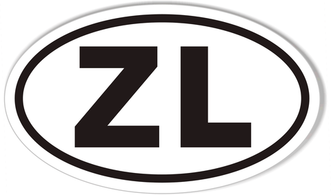 ZL Custom Oval Bumper Stickers