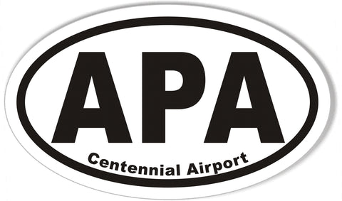 APA 3x5" Custom Oval Bumper Stickers