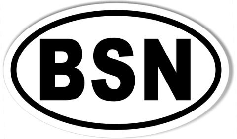 BSN Oval Bumper Stickers