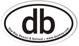 db Doe Bay Resort Oval Stickers