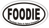 FOODIE Custom Euro Oval Bumper Stickers