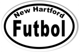 New Hartford Futbol Euro Oval Stickers