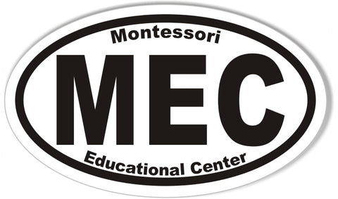 MEC Custom Oval Bumper Stickers