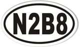 N2B8 Oval Bumper Stickers