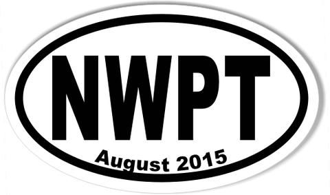 NWPT Custom Oval Bumper Stickers