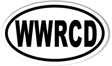 WWRCD Custom Oval Bumper Stickers