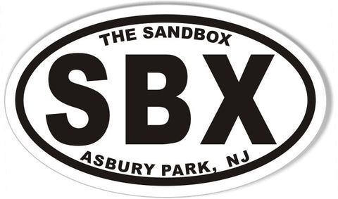 SBX Custom Oval Bumper Stickers